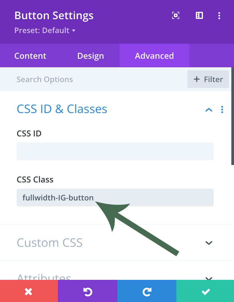 Assign the button class